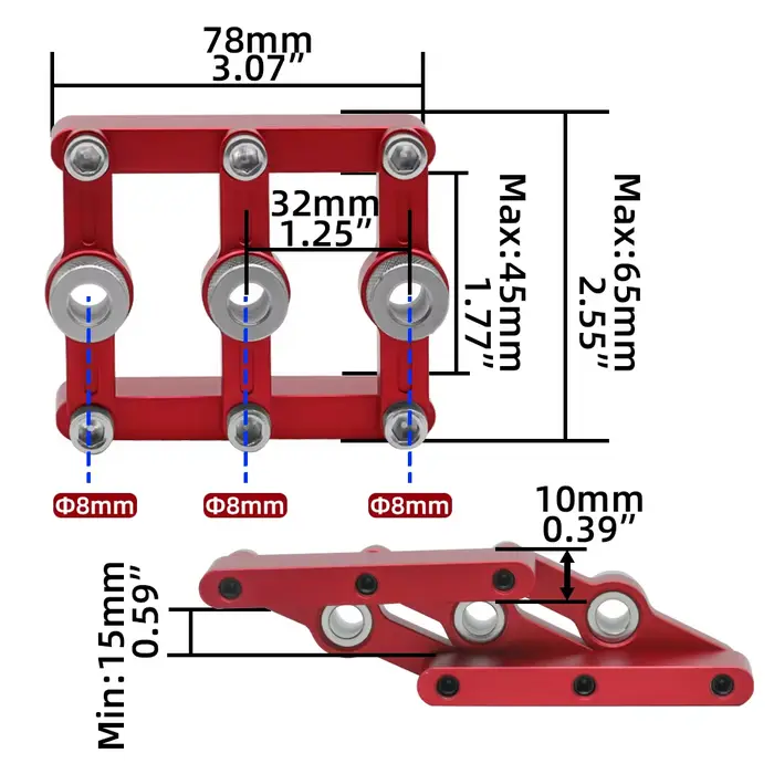 Guide de perçage de trou de menuiserie, gabarit de cheville à centrage automatique, travail de calcu