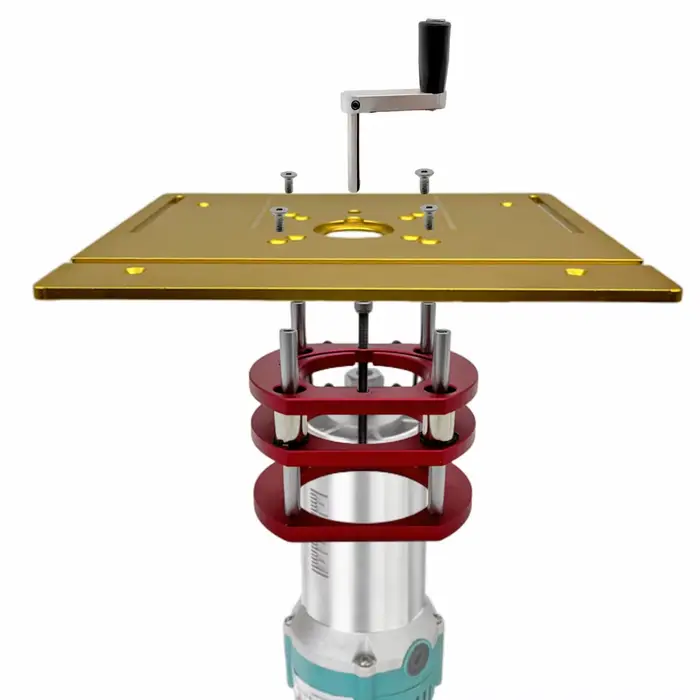 Artificiel évateur de routeur pour moteurs de diamètre 65mm, table de toupie de travail de calcul, p