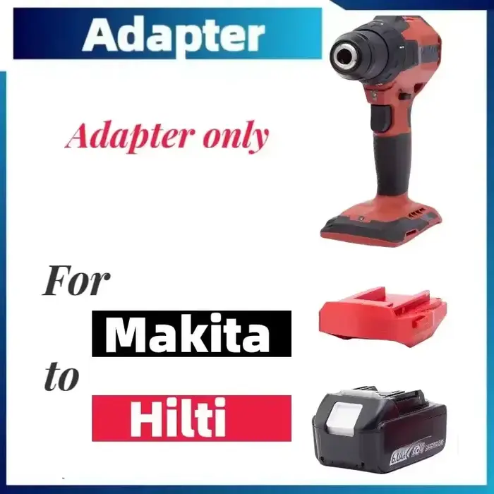 Adaptateur convertisseur pour batterie Li-ion Makita 18V-20V vers outils de perçage sans fil Hilti s