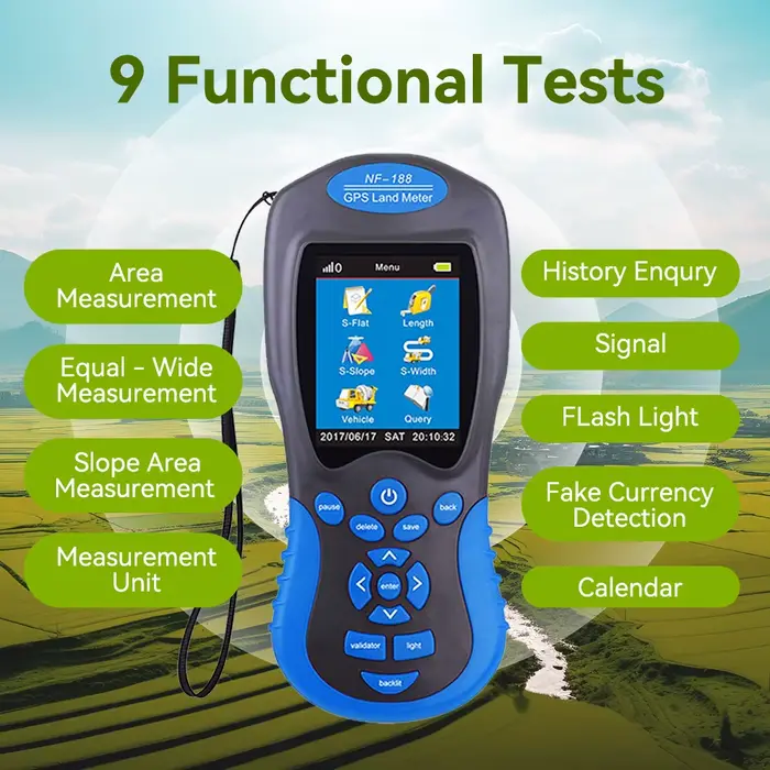 Noyafa NF-188 GPS dispositif de mesure de compteur de zone terrestre avec compteur de calcul de pist