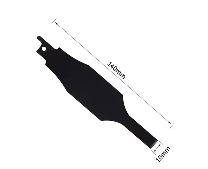 Lot de 4 lames de scie sabre robustes pour l'élimination de carreaux en acier