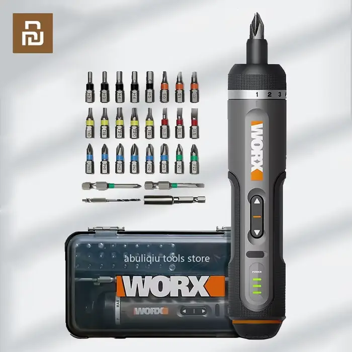 WORX WX242 Mini jeu de tournevis électrique tournevis électrique sans fil intelligent Rechargeable a