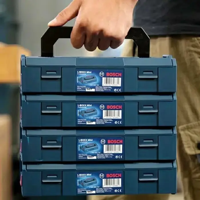 BOSCH l-boxx 1600A007SF Mini mallette de rangement pièces durables anti-choc embouts de vis accessoires boîte à outils