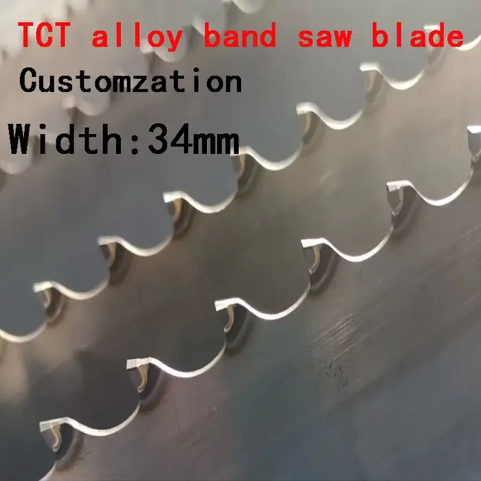 4430 3900 3650 4400 largeur personnalisable 32 34mm lames de scie à ruban en alliage pour le travail