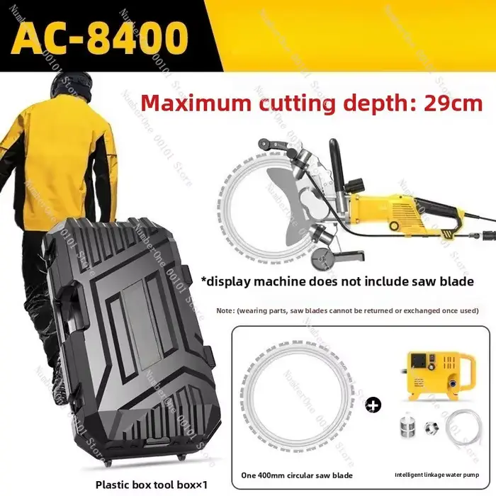 Scie à anneau sans balais haute puissance AC8400 AC8500 AC8600, machine de découpe de murs en béton 