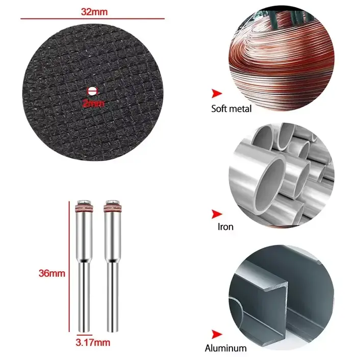 Ensemble de disques de découpe diamantés pour le ponçage du bois et du métal