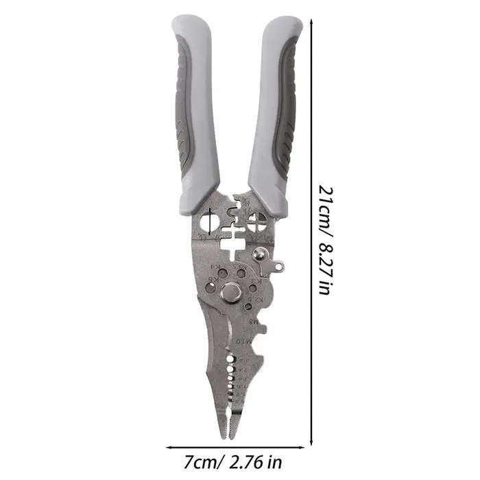 Pince à dénuder multifonctionnelle, pince à sertir robuste, coupe-câbles pour électricien, outils manuels pour la réparation de câbles