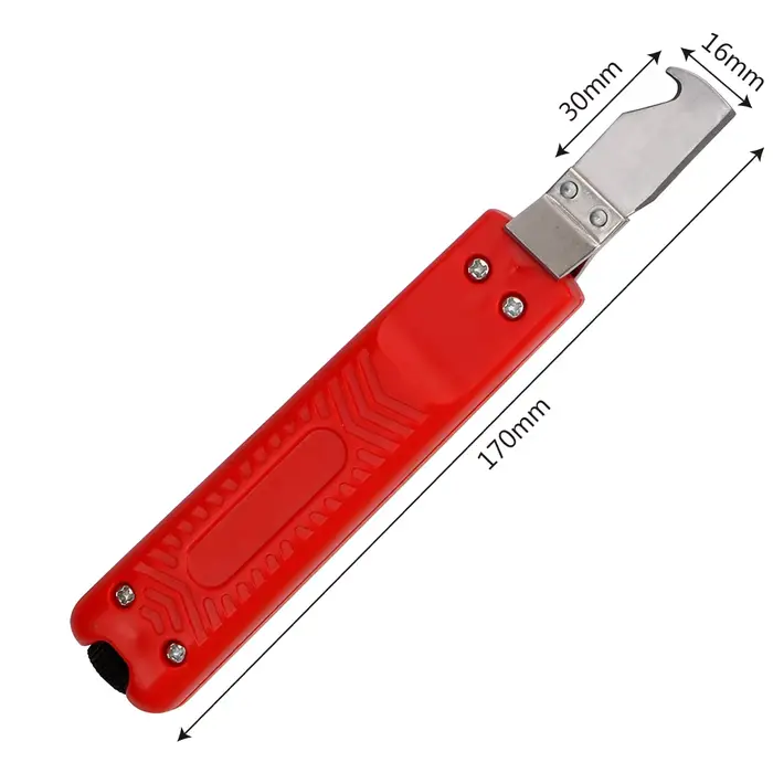 Dénudeur d'isolation de solidité 8-28mm, dénudeur de câble, manche en caoutchouc, couteau à dénuder