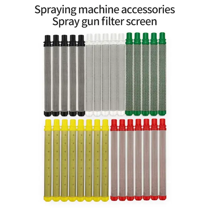 Lot de 5 filtres pour pistolet de peinture airless, mailles 30-200, réduit le colmatage de la buse, 