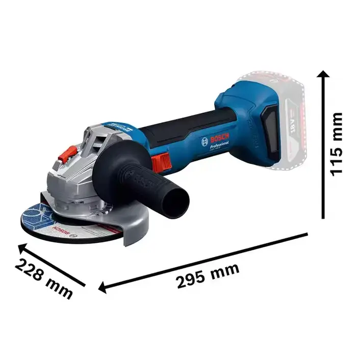 Meuleuse d'angle sans fil Bosch GWS 18V-8 Professional 18V M10 100 mm