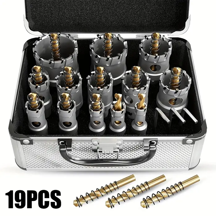 Jeu de scies cloches professionnelles 19 pièces 13-54 mm