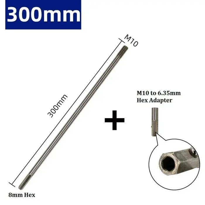 Barre d'extension de foret M10Chuck