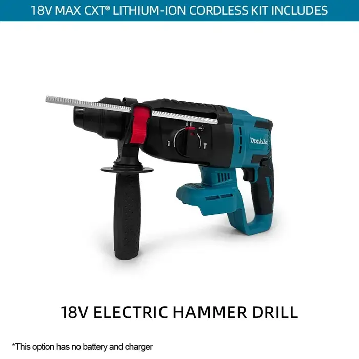 Makita Perceuse à percussion rotative sans fil 18V sans balais 26 mm - Outil électrique sans fil haute performance