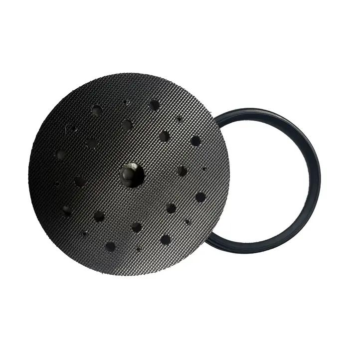 Support de ponçage avec calque et joint de frein pour ponceuse multifonctionnelle de style jaune de 5/6 pouces