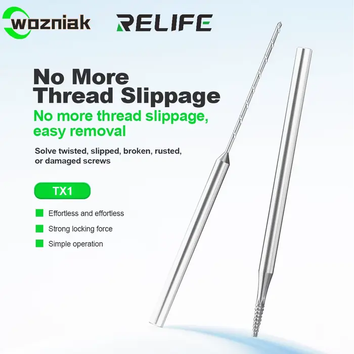 Relife TX1 foret à filetage coulissant en alliage pour enlever les vis