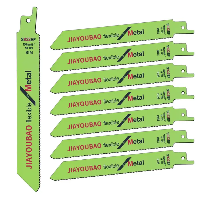 Lames de scie alternative flexibles pour coupe de métal