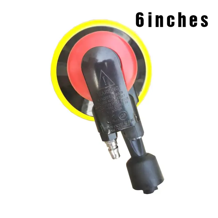 Ponceuse orbitale pneumatique 6" à aspiration, machine de polissage/meulage excentrique, outils de ponçage et de cirage pour voiture, mur, bois, métal