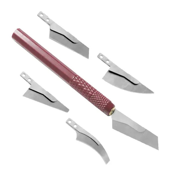 Kit de scies à découper manuelles pour modélisme et loisirs créatifs, avec 4 lames de coupe pour tra