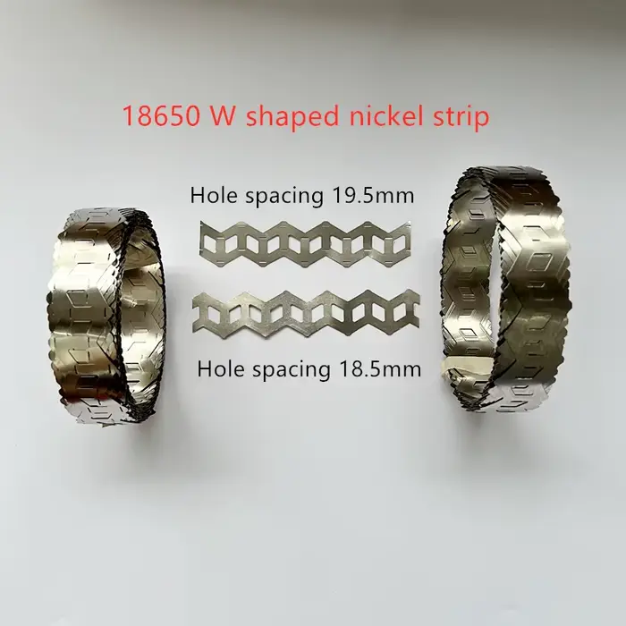 18650 et 21700 batterie 2P bande de Nickel ondulée feuille de Nickel Type W bobine de bande de Nicke