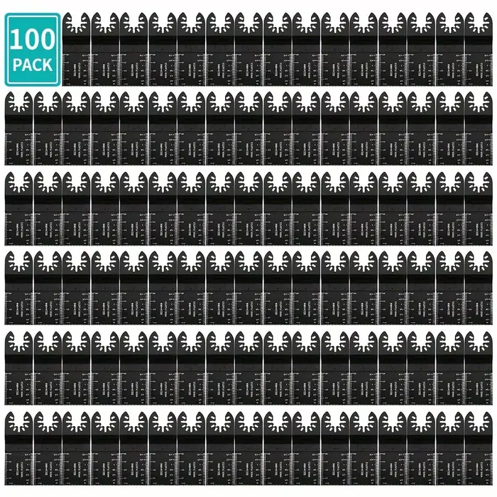 Lot de 100 lames oscillantes en acier à haute teneur en carbone, lames de scie universelles à dégage