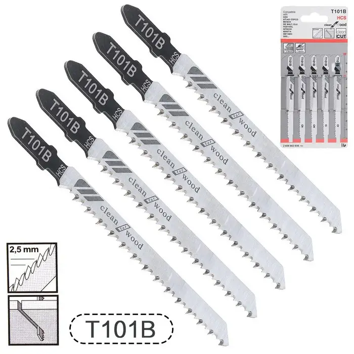 STONEGO HCS jeu de lames de scie sauteuse T101B T101D T144D T101BR T244D T127D T111C T111D 100mm lame