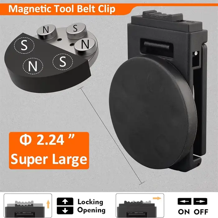 Réinitialisation de ceinture à outils magnétique