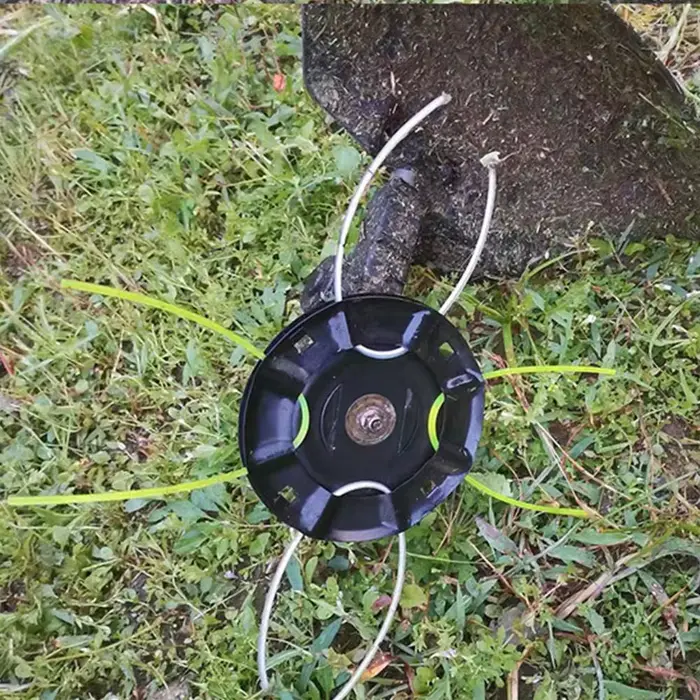 Spécial pour tondeuse à gazon tête de paille plaque de fer tête d'herbe tondeuse fil solide roue fil