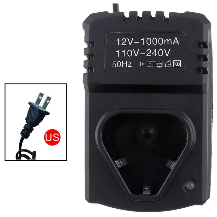 Support de chargeur Rechargeable Li-ion 12V DC US/EU 110-240V pour perceuse électrique Support de chargeur Rechargeable Li-Ion 12V DC US/EU