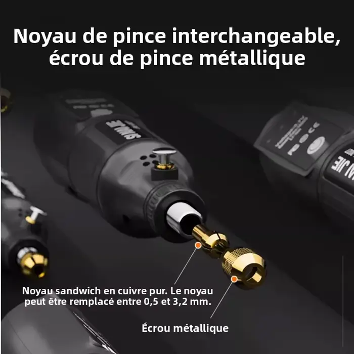 Mini-meuleuse électrique au lithium