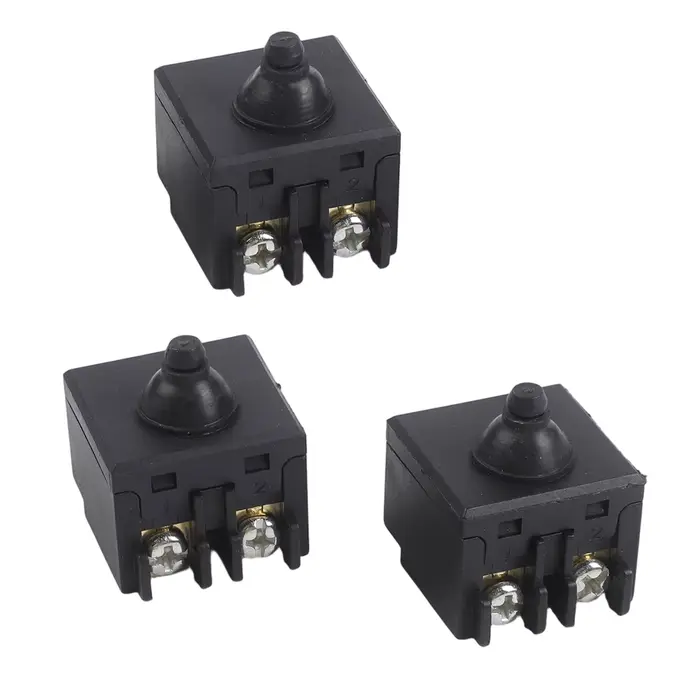 3 interrupteurs à bouton-poussoir de remplacement pour meuleuse d'angle Bosch GWS6100