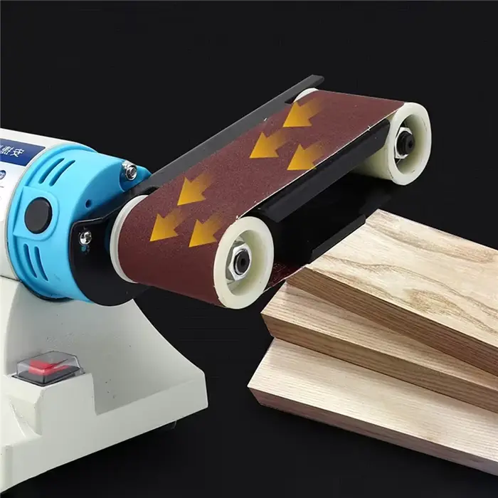 Tête de bande abrasive gauche/droite pour machine à polir