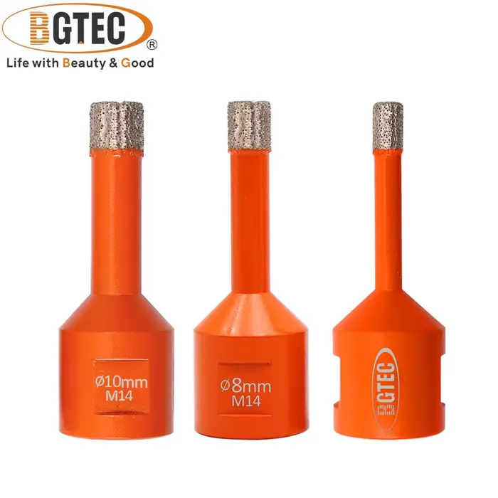 BGTEC 6/8/10mm Kit de couronnes de perçage jeu de forets scie cloche coupe carrelage céramique marbr