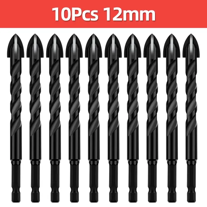 TOOLEYE croix hexagonale foret ensemble pour béton porcelaine carrelage verre métal multifonction forets Kit outils