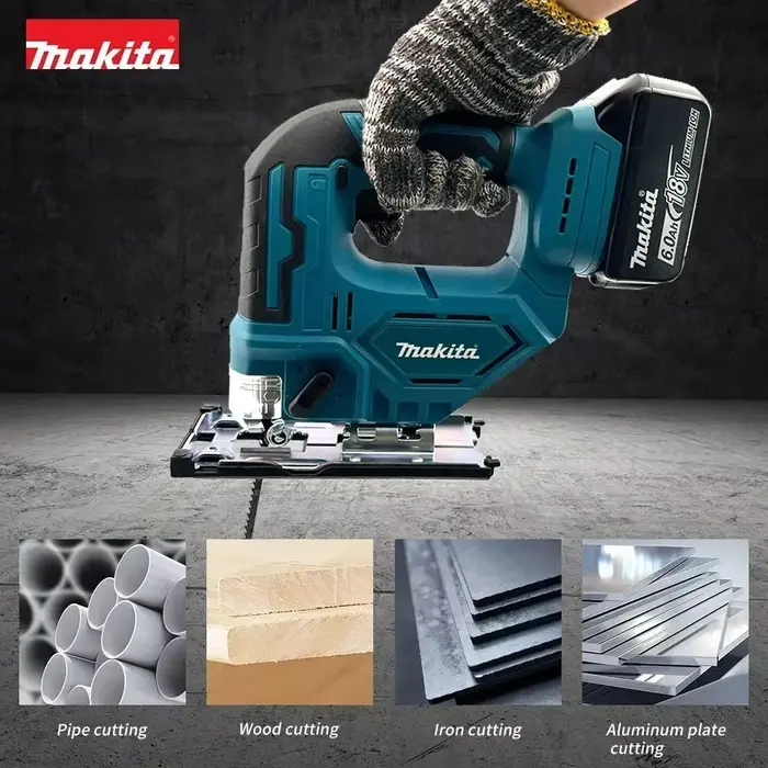 Scie sauteuse électrique sans fil Makita DJV182 340W avec lame de scie