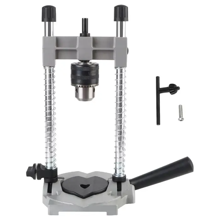 Base en aluminium réglable, Angle de 0 à 45 degrés pour le travail du bois, support de perceuse pour