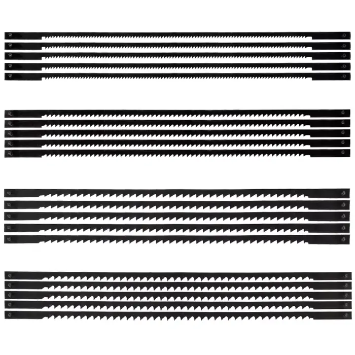 Jeu de lames de scie à chantourner, extrémité de broche de 5 pouces, lames de scie à chantourner épi