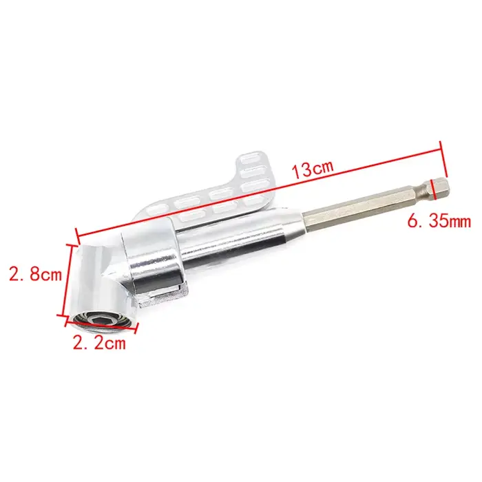 Tournevis adaptateur de tournevis à Angle magnétique de 1/4 pouces