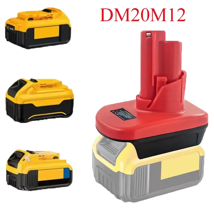 Adaptateur DM12M12 pour outils électriques Milwaukee 12V