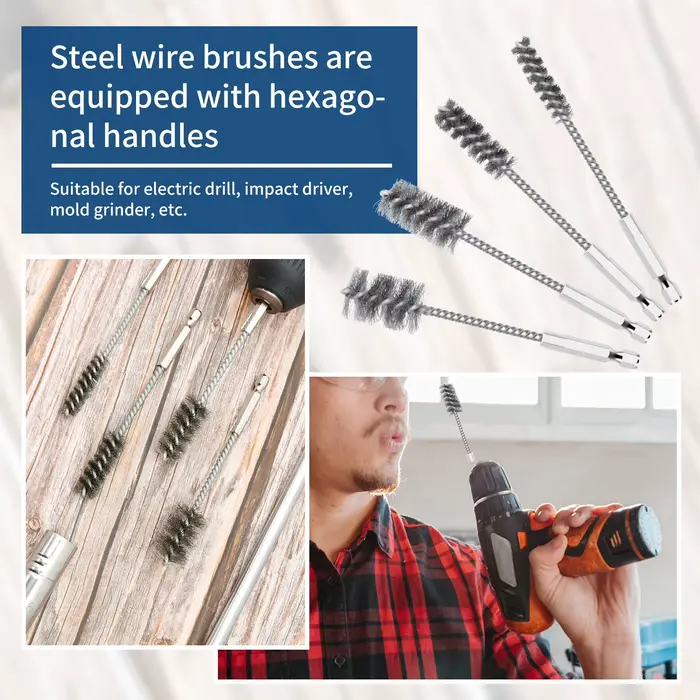 Brosse de perçage en acier inoxydable