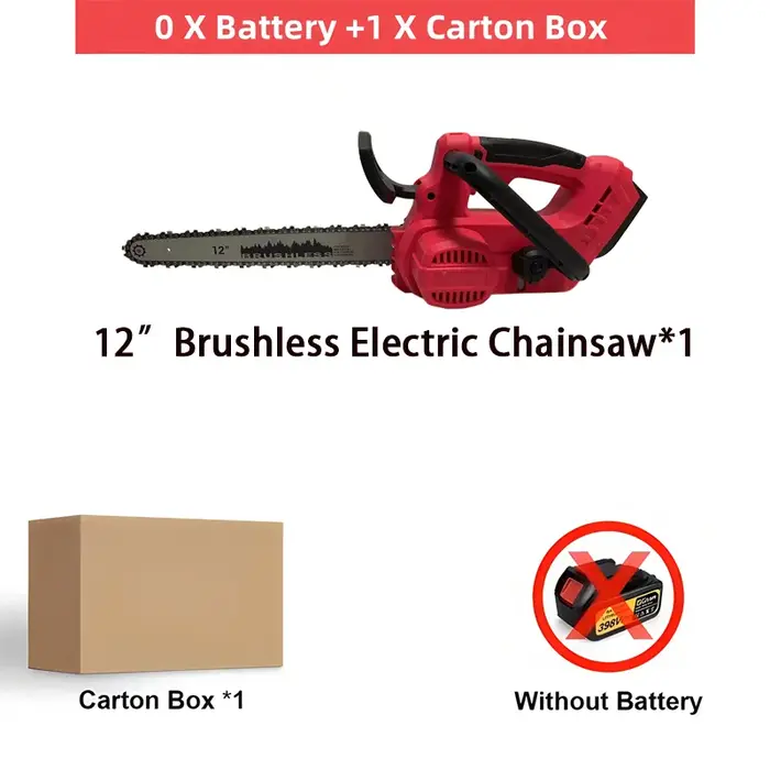 Pour Milwaukee 18V batterie sans brosse 12 pouces scie à chaîne haute puissance automatique huileur tronçonneuse électrique sécurité bois coupe outils électriques