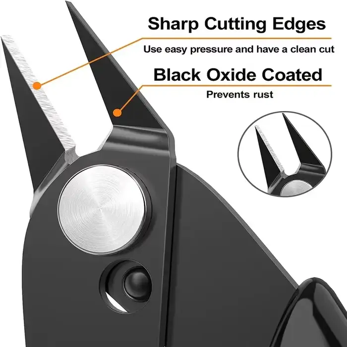 Coupe-fil de précision de 5 pouces et coupe-attache zippée-parfait pour la fabrication de bijoux