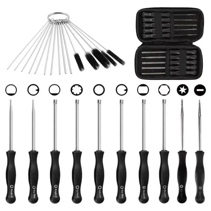Outil de réglage du carburateur, Kit de tournevis pour réglage du carburateur commun à 2 cycles, pet