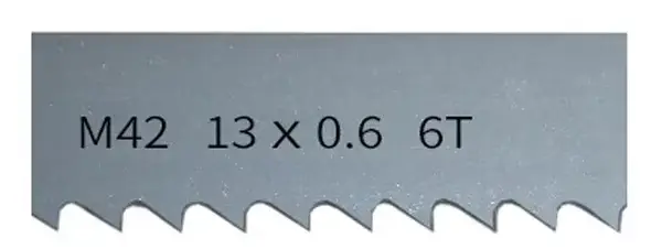 Lame de scie à ruban bimétallique M42 1/2'' 13mm x 1425 1570 1790 2240 avec 6 14Tpi pour la coupe du