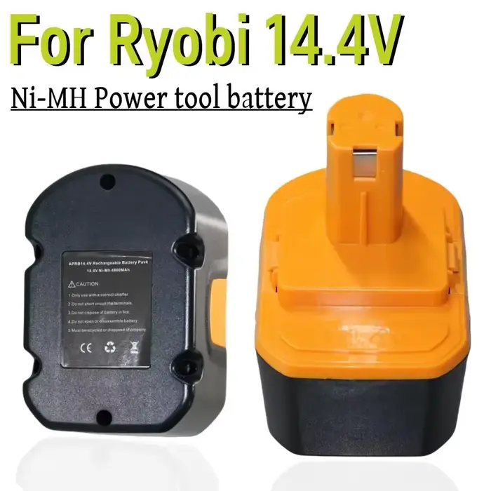 Batterie de remplacement pour perceuse sans fil R10521 RY6201 RY6202 130224010 130224 pour Ryobi 14.4V 6800 NI-MH