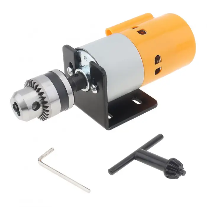 Perceuse d'établi de bricolage à moteur CC, mandrin B10, perceuses de table, support d'invite de mon