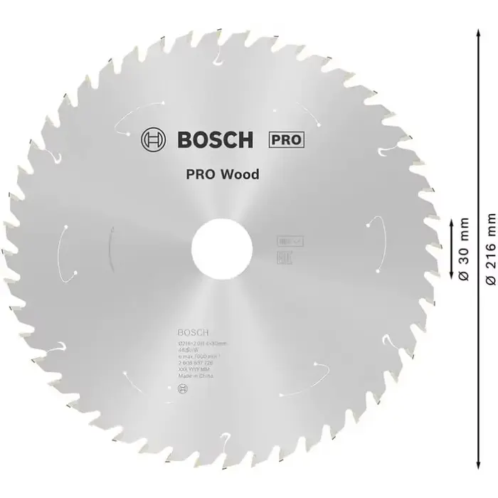 BOSCH 2608837726 lames de scie circulaire pour bois scies de Table sans fil