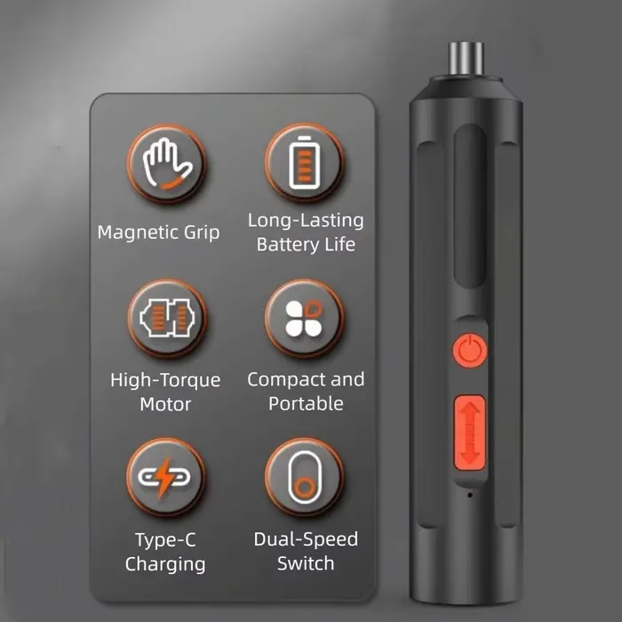 Tournevis électrique sans fil rechargeable par USB
