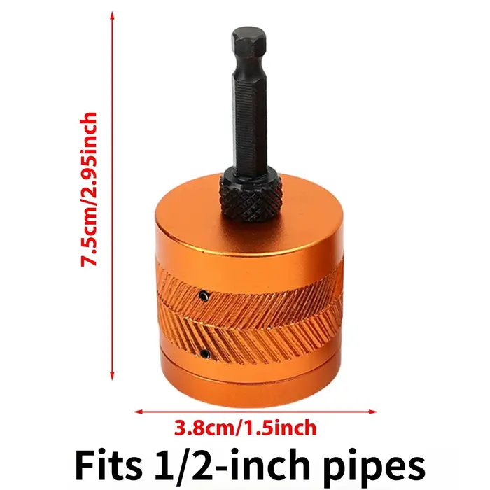 Nettoyeur de tuyaux métalliques pour ponceuse, outil de polissage à tige hexagonale de 1/4 pouce pou