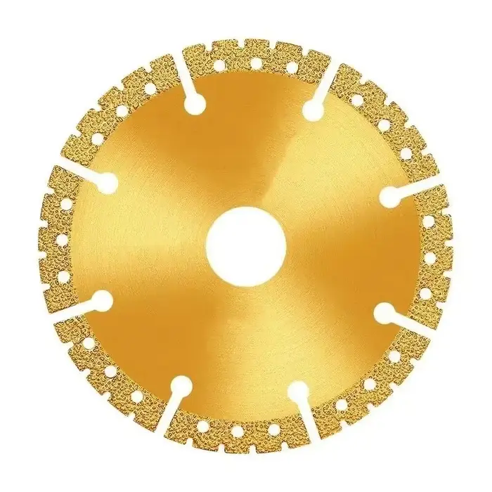 Lame de scie diamantée brasée sous vide jaune 4