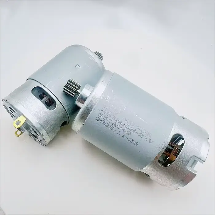 Moteur RS550 21V 14T 22000 tr/min pour scie alternative à batterie au lithium, moteur de scie à chaîne électrique portatif rechargeable à une main
